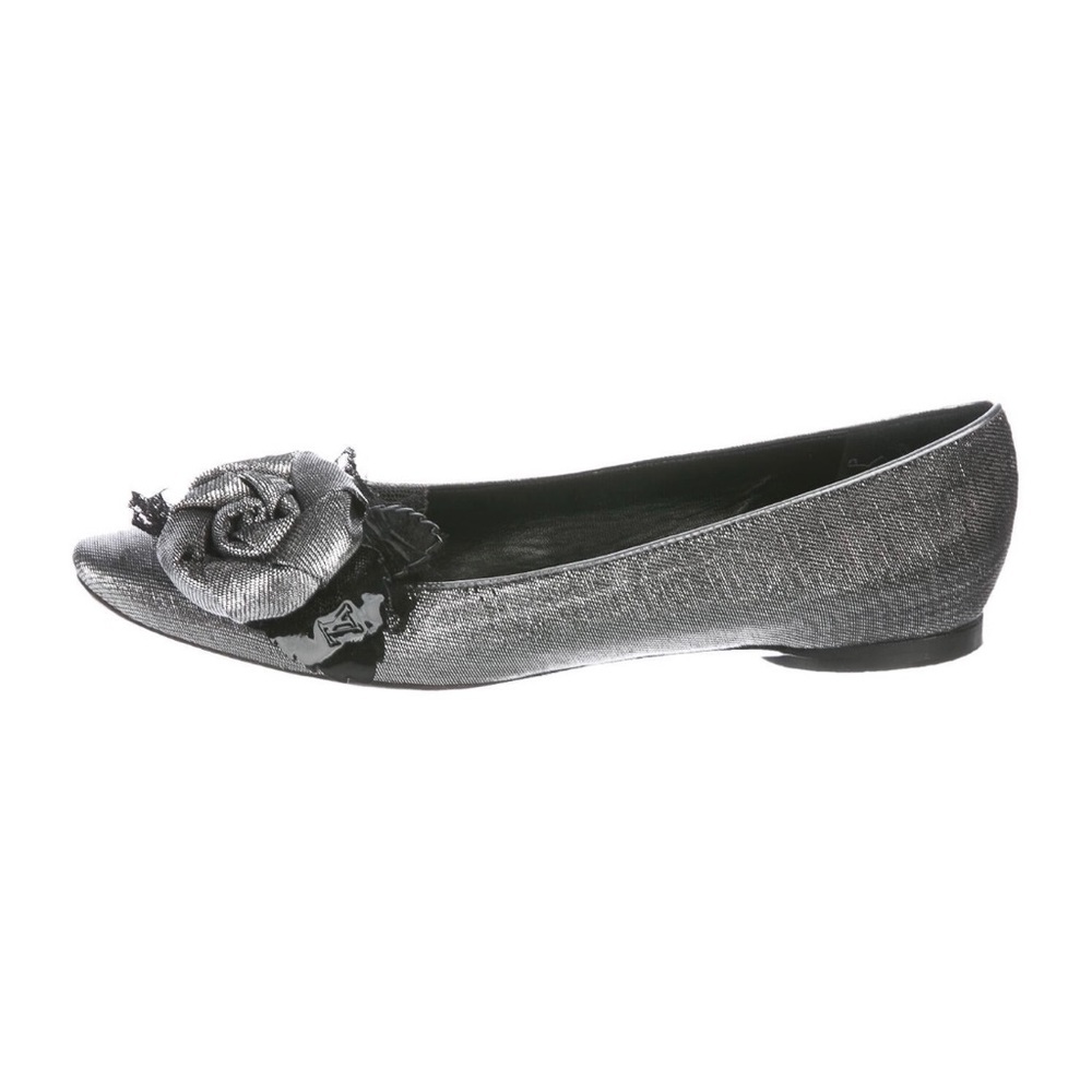 Louis Vuitton Flower Lace Trim Flats 36.5